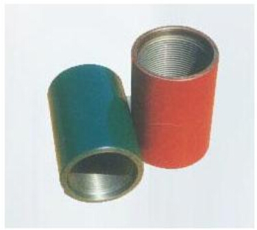 Steel pipe coupling for casing pipes